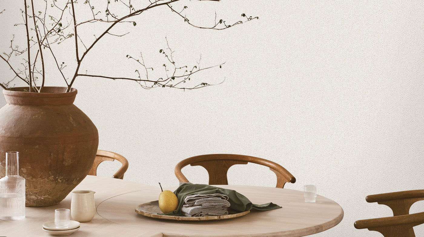 Textured Wallpaper of Premium Quality, Extra Large, Covers 178 sq ft per roll; Fabric in Light Grey