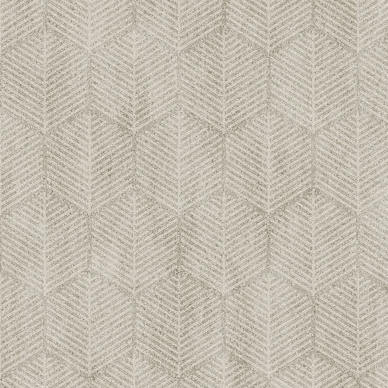 Textured Wallpaper of Premium Quality, Extra Large, Covers 178 sq ft per roll; Herringbone, Honeycomb, Distressed in Beige