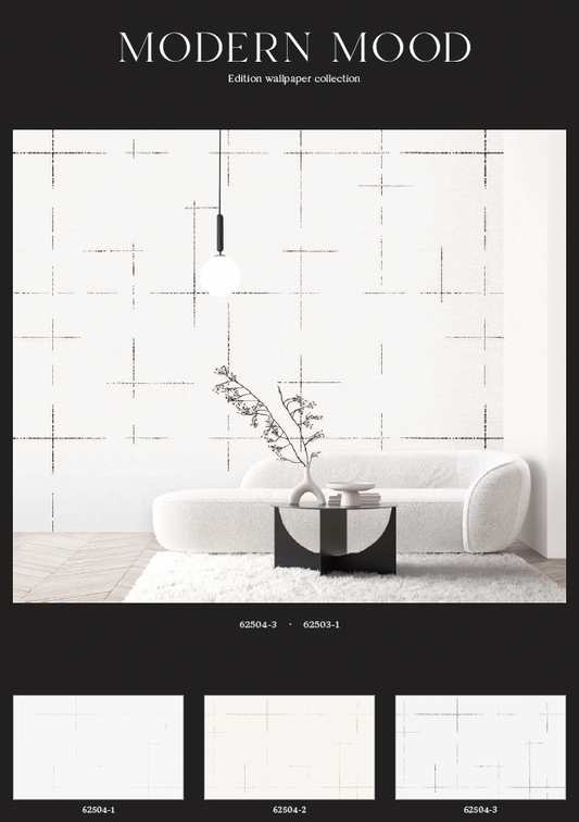 Textured Wallpaper of Premium Quality, Extra Large, Covers 178 sq ft per roll; Abstract in White, Black