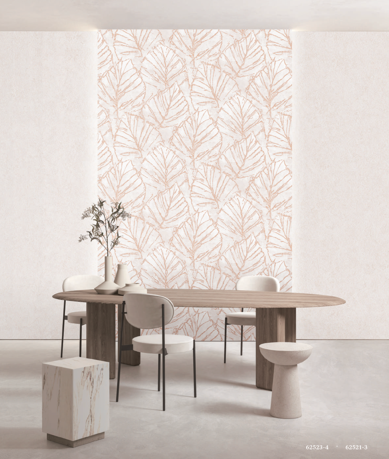 Textured Wallpaper of Premium Quality, Extra Large, Covers 178 sq ft per roll; Floral in Beige